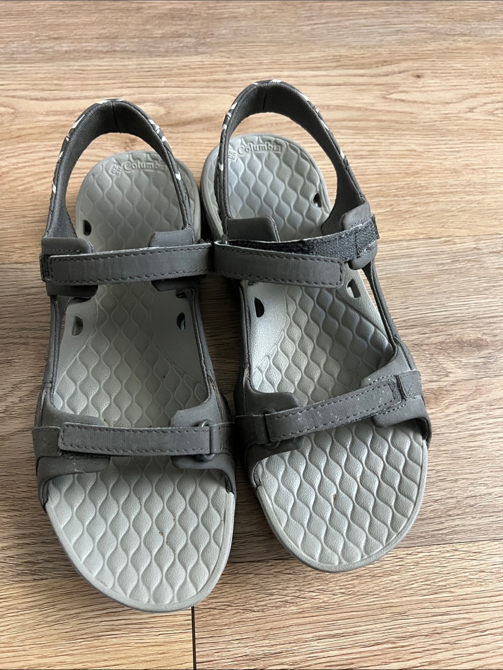 Columbia  Grey Adjustable Sport Sandals.